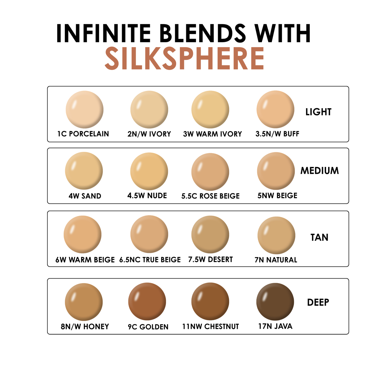 SilkSphere Airbrush Foundation 4-pack