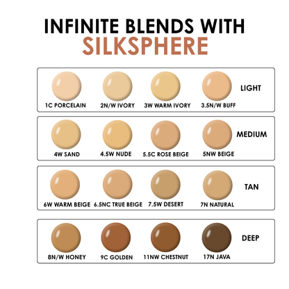 SilkSphere Airbrush Foundation 4-pack