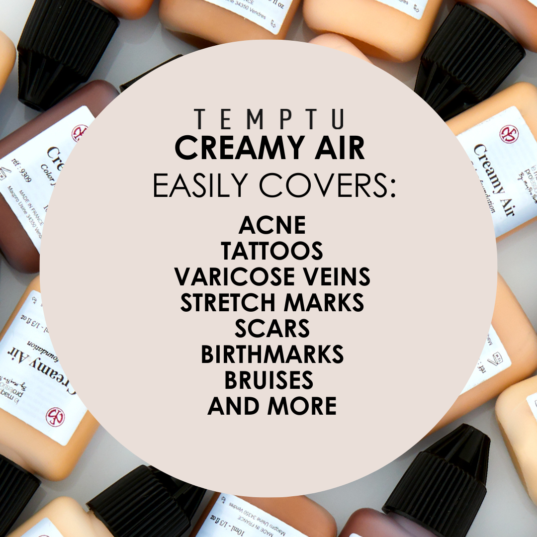 TEMPTU x MaqPro Creamy Air Corrective Makeup &amp; Tattoo Cover Set