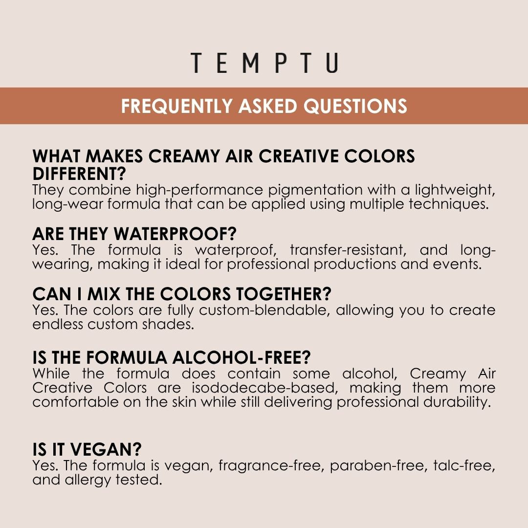 TEMPTU x MaqPro Creamy Air Creative Colors Set