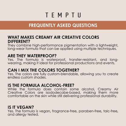 TEMPTU x MaqPro Creamy Air Creative Colors Set