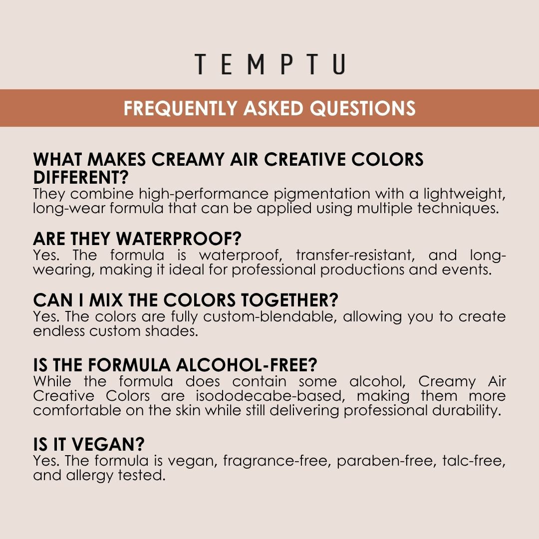 TEMPTU x MaqPro Creamy Air Creative Colors