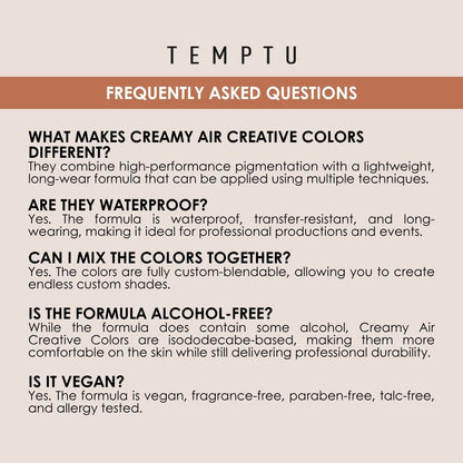TEMPTU x MaqPro Creamy Air Creative Colors