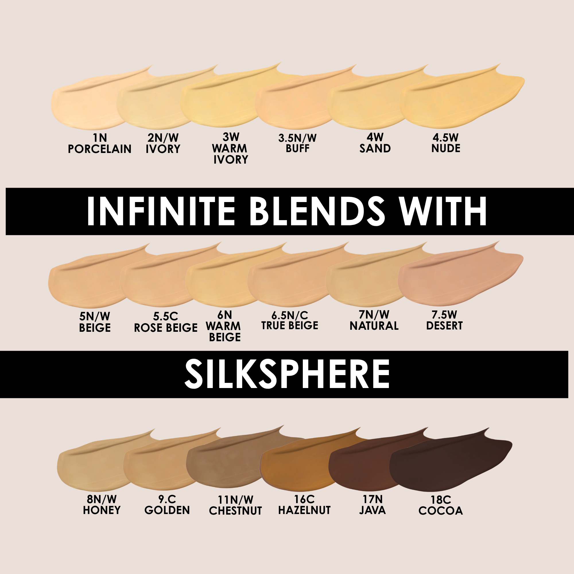SilkSphere Airbrush Foundation 4-pack
