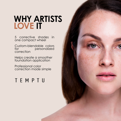 Infographic of why professional makeup artists love the neutralizer wheel.